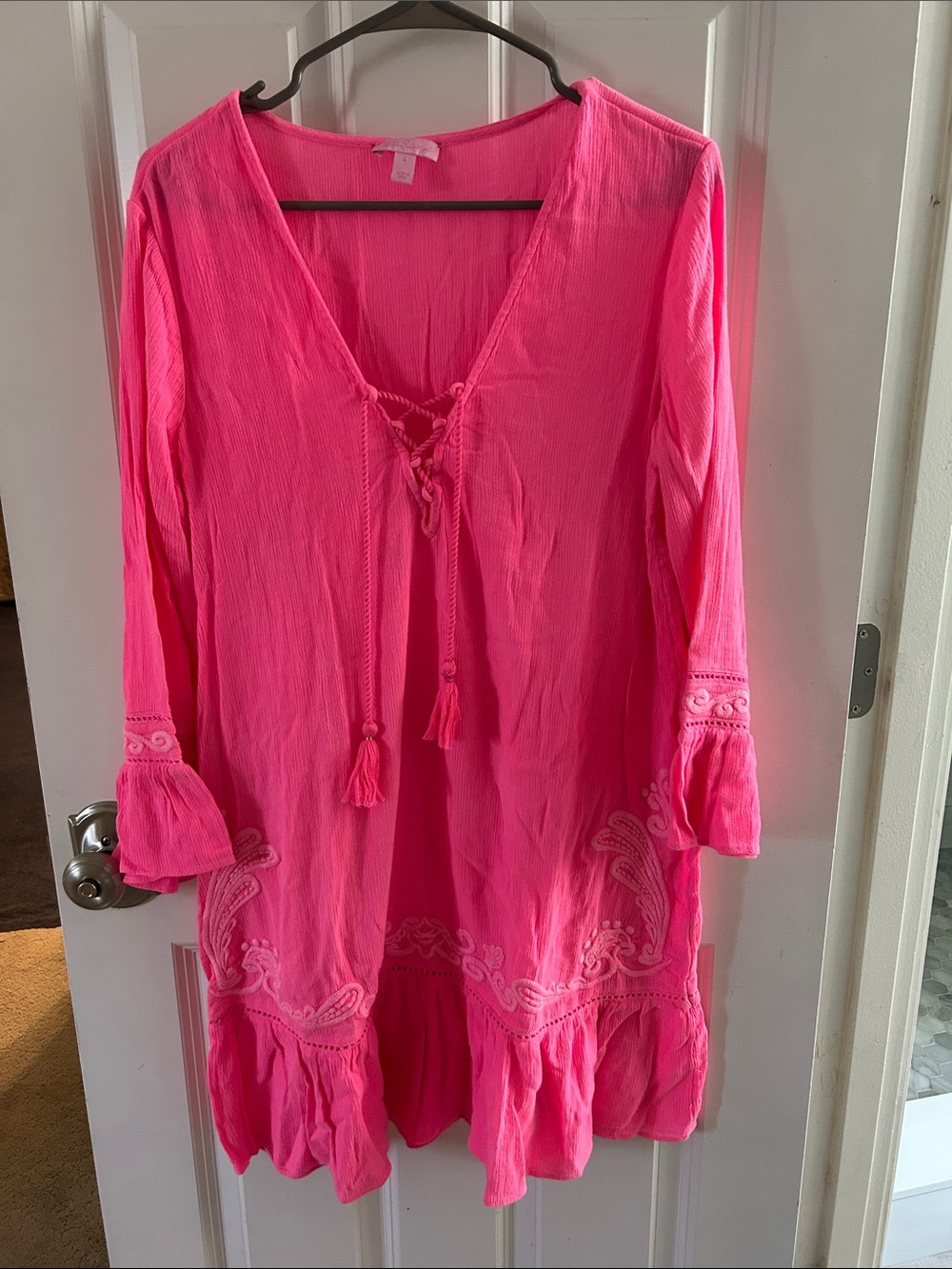 Lilly Pulitzer Bright Hot Pink cover up Tunic